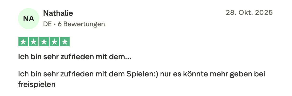 Roulettino Casino Bewertung auf Trustpilot – zufrieden mit dem Spielen Trustpilot Bewertung von Roulettino Casino von Nutzerin aus Deutschland