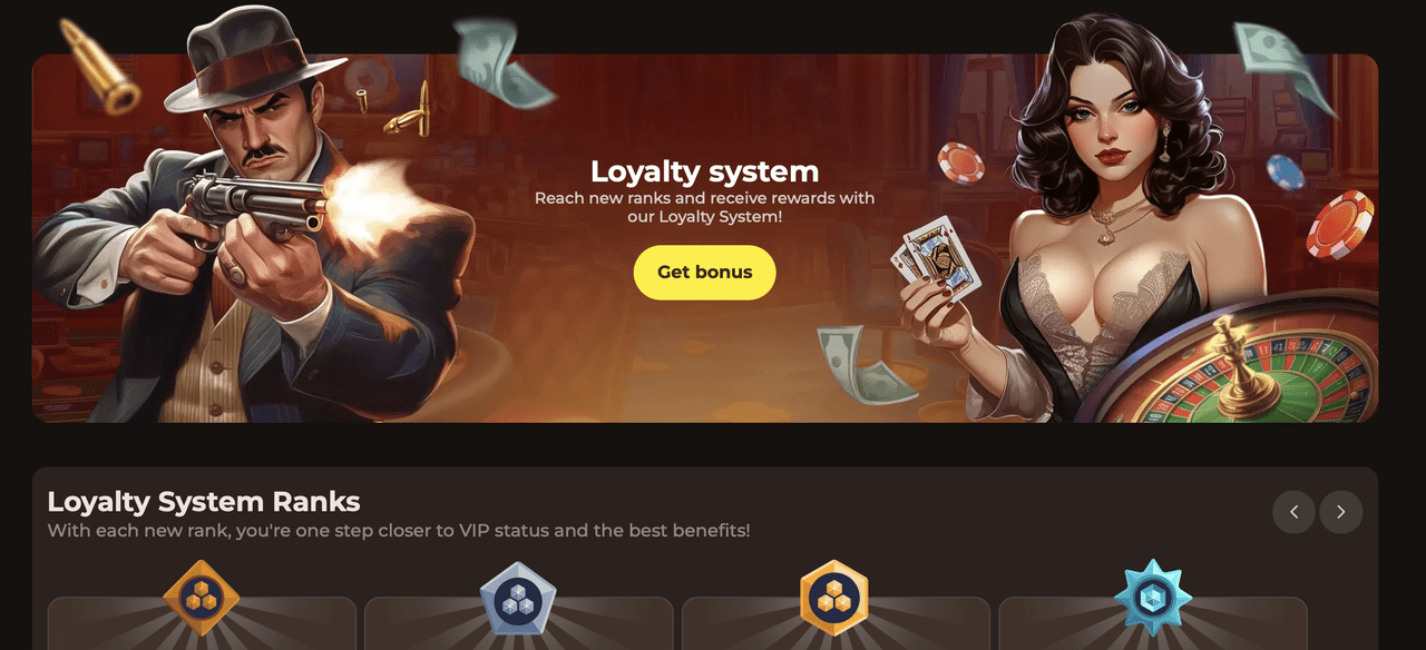 Roulettino VIP-Programm – Loyalty System Ranks VIP- und Loyalty-Ränge Bronze, Silver, Gold und Platinum bei Roulettino